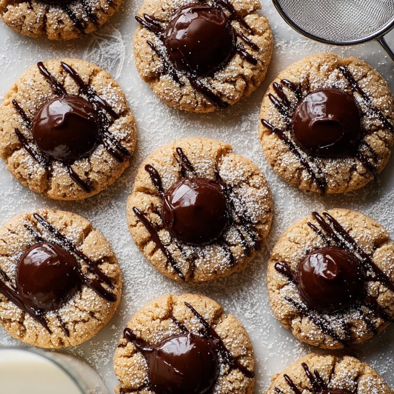 Chocolate Peanut Butter Crinkle Cookies Recipe