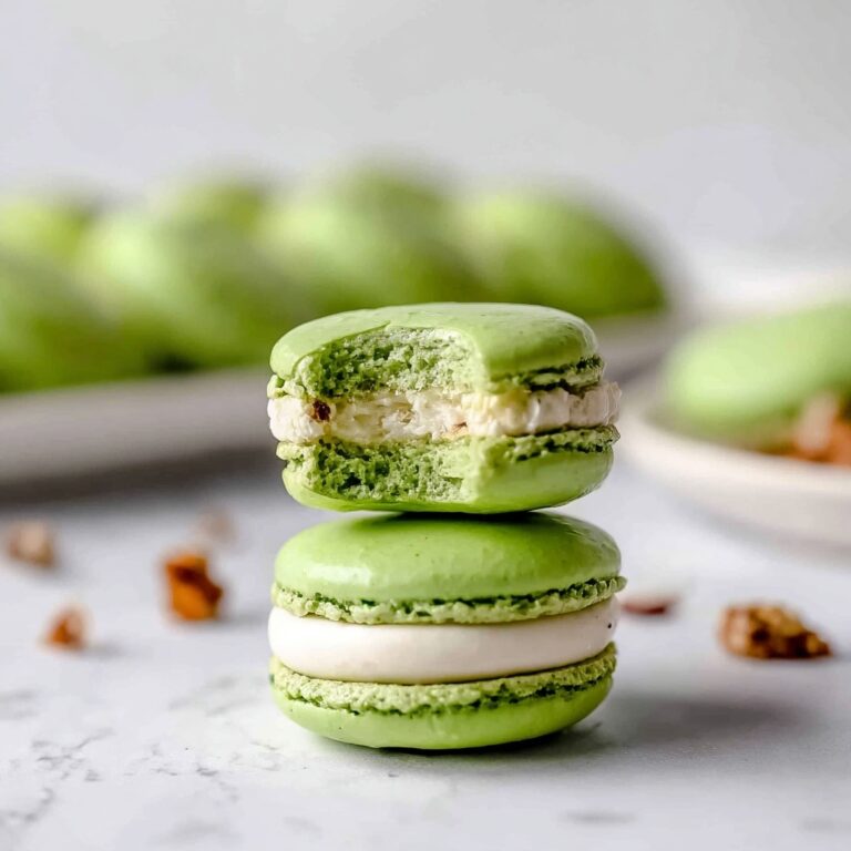 Pistachio Macarons with Pistachio Buttercream Filling Recipe