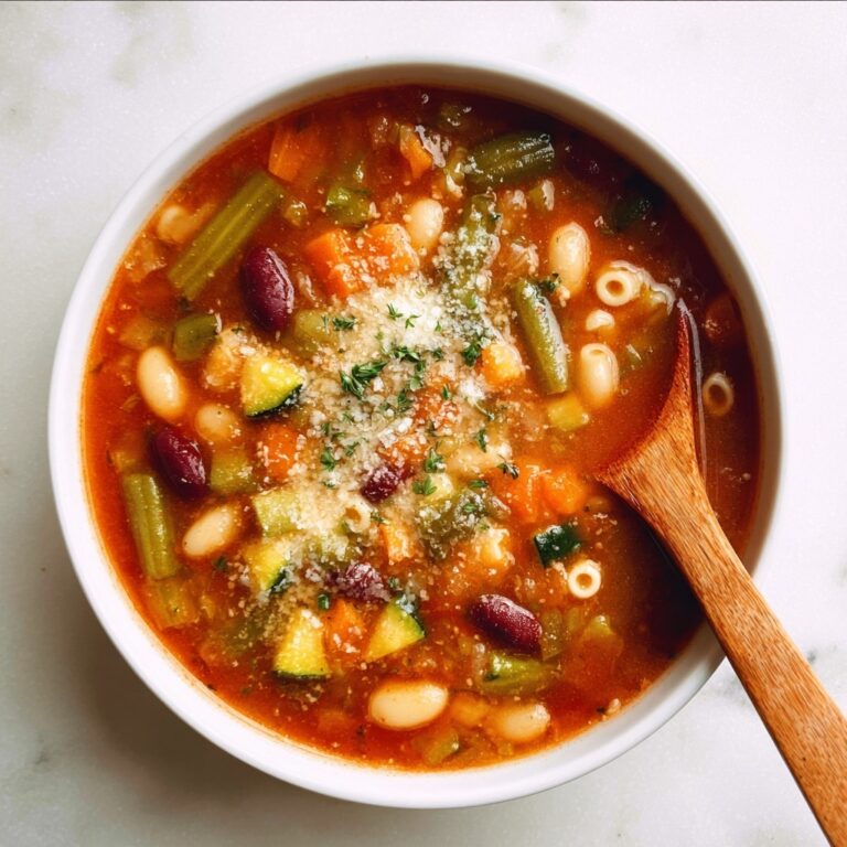 Hearty Vegetable Minestrone Soup Recipe