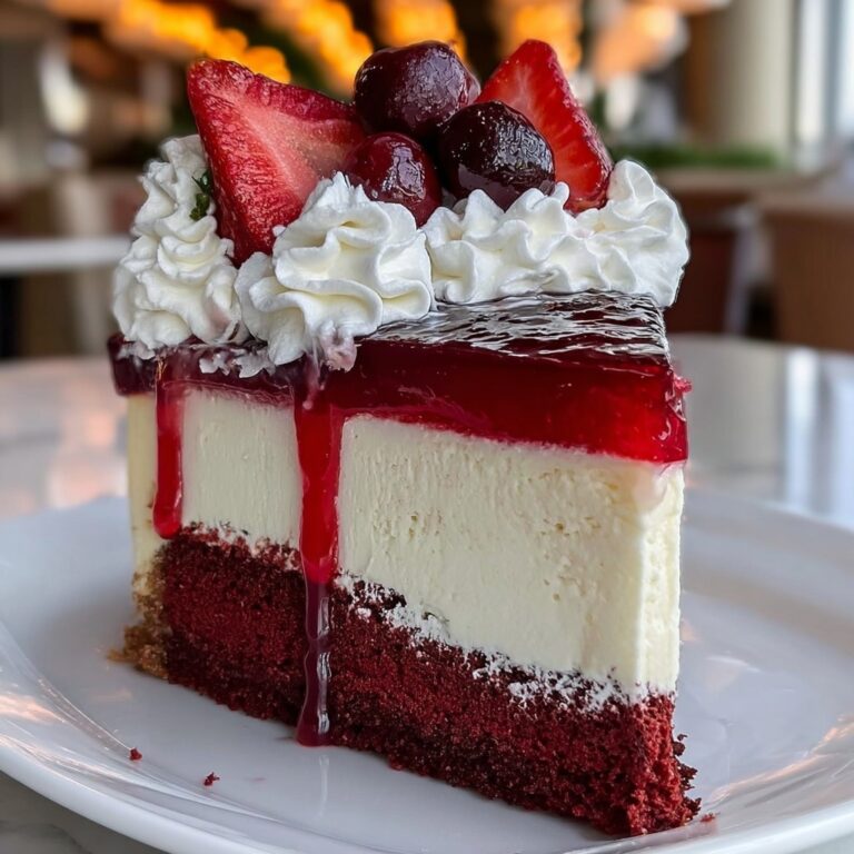 Red Velvet Strawberry Cheesecake – Creamy & Stunning Dessert Recipe
