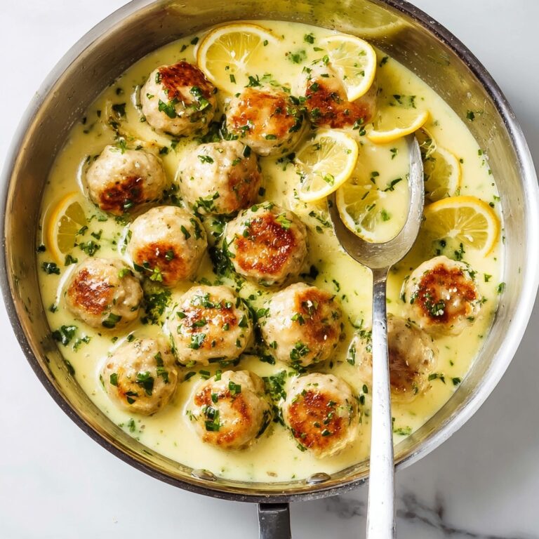 Lemon Caper Chicken Piccata Meatballs Recipe