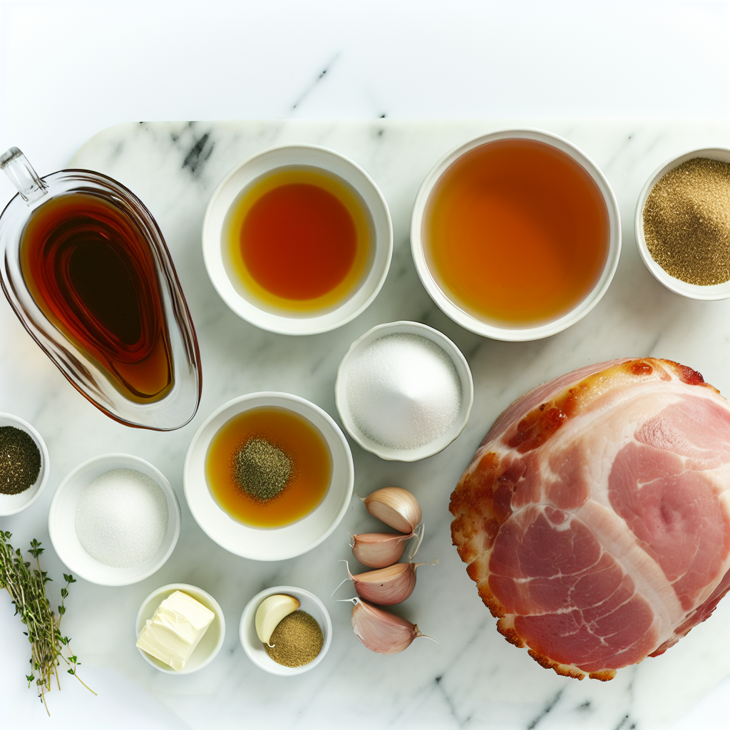 Glazed Ham with Orange Honey Brown Sugar Glaze Recipe - Recipe Image