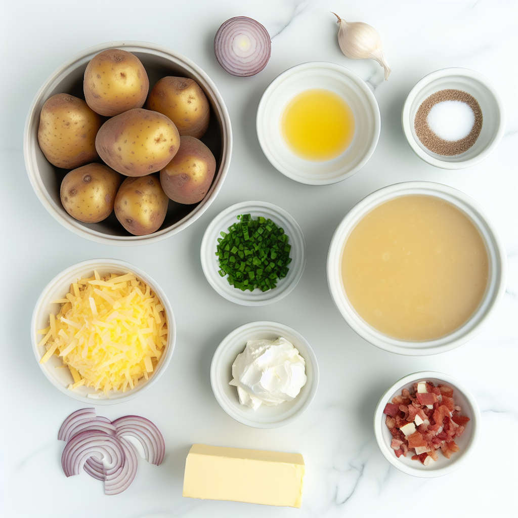 Slow Cooker Loaded Baked Potato Soup Recipe - Recipe Image