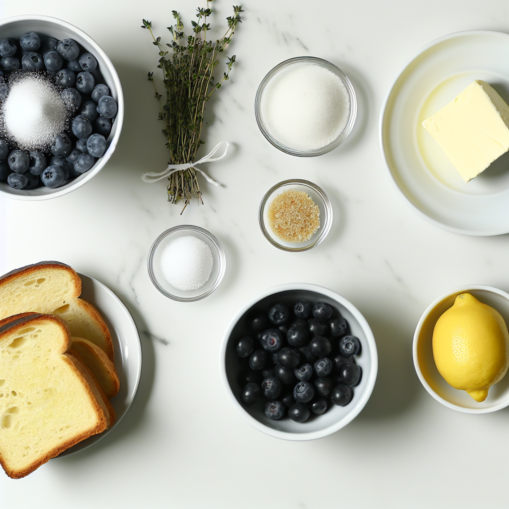 Blueberry Lemon Thyme White Cheddar Grilled Cheese Recipe - Recipe Image