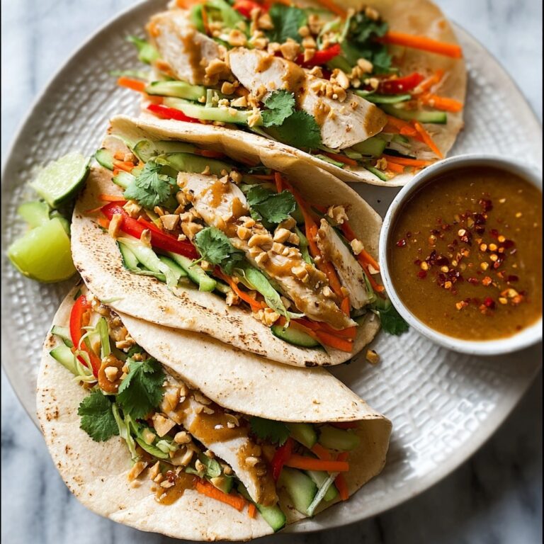 Thai Peanut Chicken Wraps Recipe