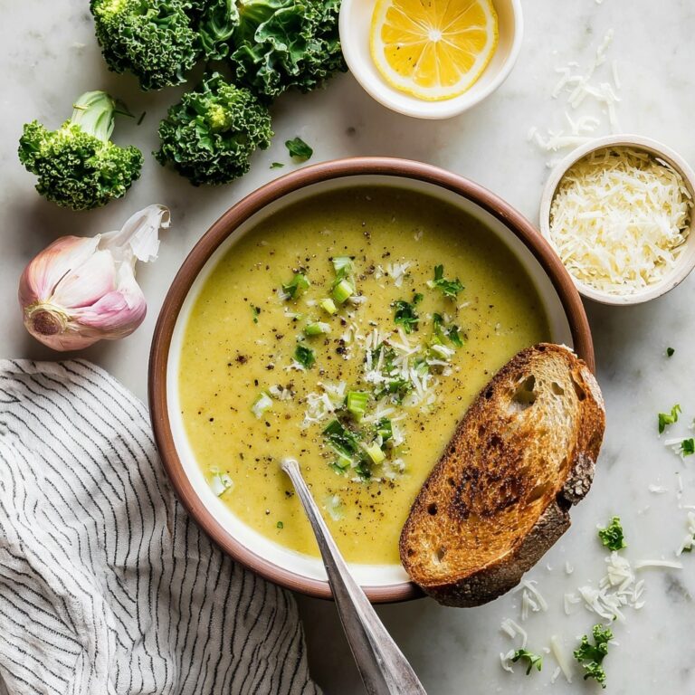 Nourishing, One-Pot Broccoli Kale Soup Recipe