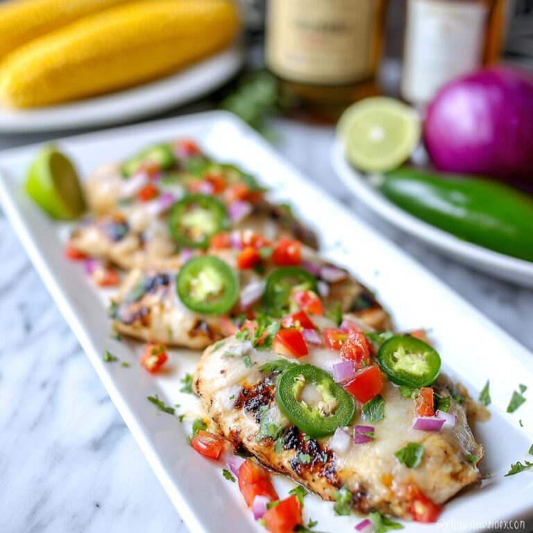 Cheesy Grilled Salsa Verde Chicken Recipe