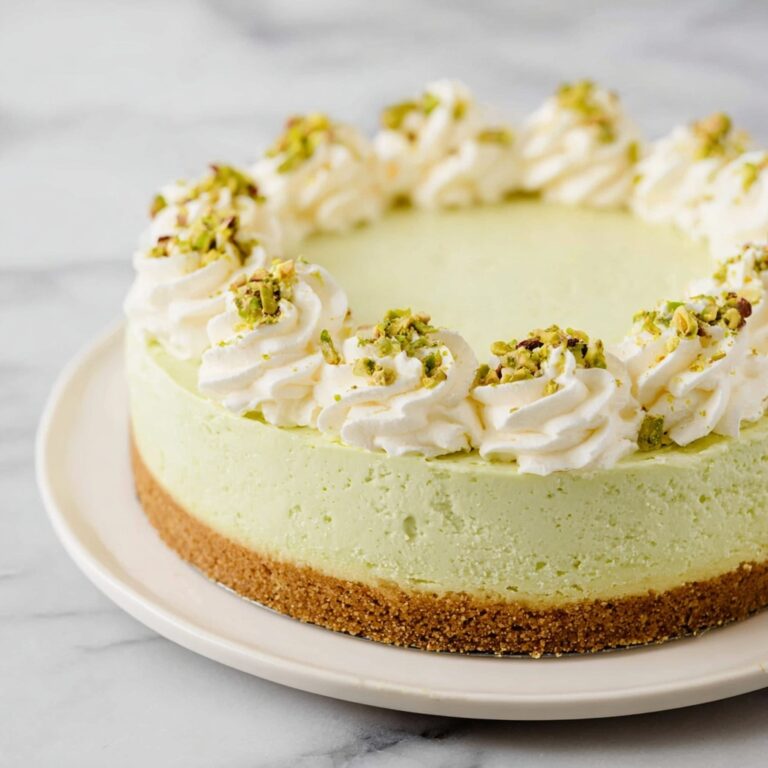 No Bake Pistachio Cheesecake Recipe