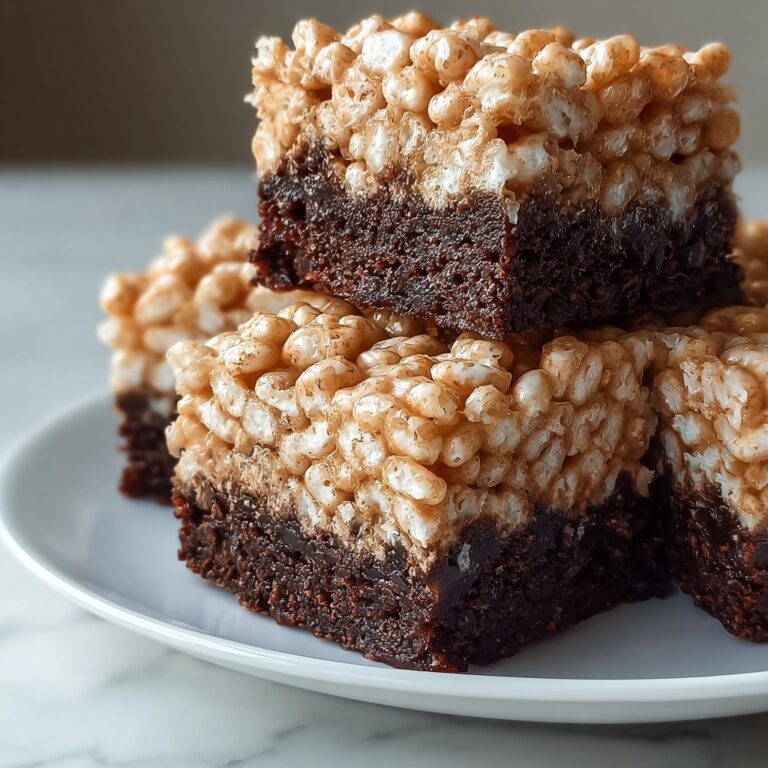 Chocolate Peanut Butter Crunch Brownies Recipe