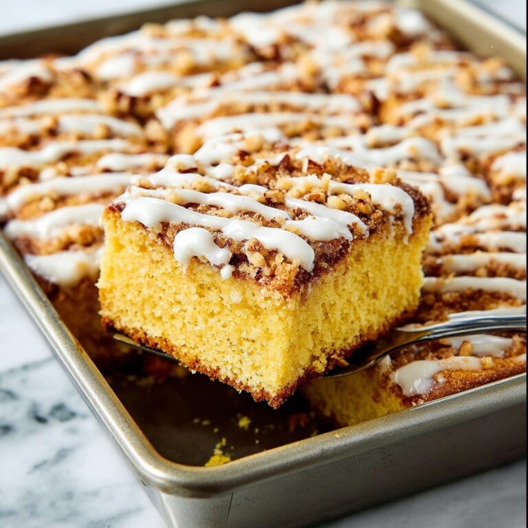 Cake Mix Orange Pecan Coffee Cake with Vanilla Glaze Recipe