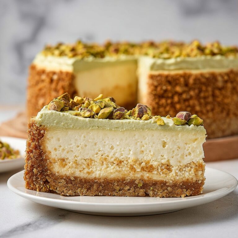 Creamy Pistachio Cheesecake Recipe