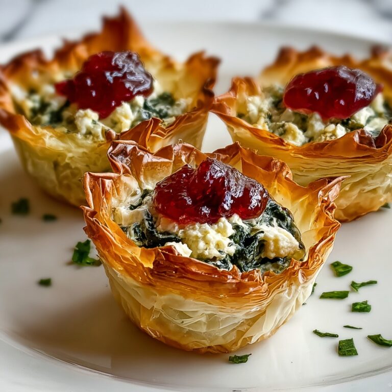 Delicious Spinach and Feta Phyllo Cups Recipe