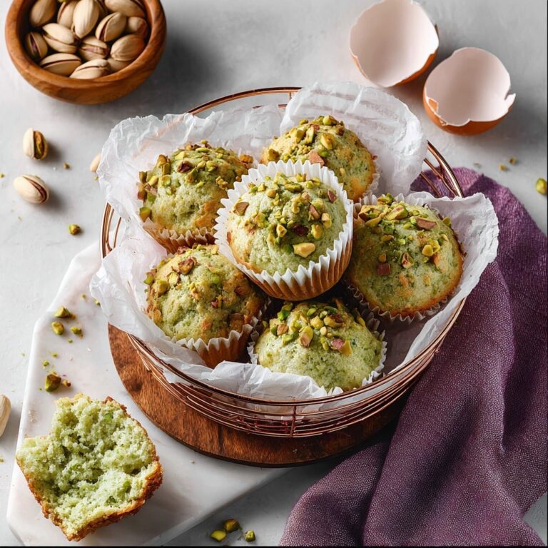 Bakery Style Pistachio Muffins Recipe