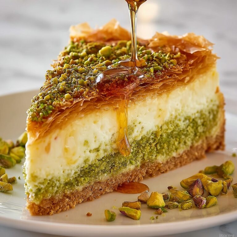 Baklava Pistachio Cheesecake Recipe