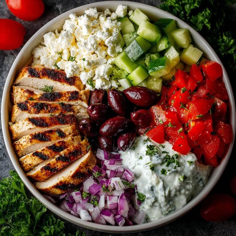 Easy Chicken Gyro Bowl Recipe