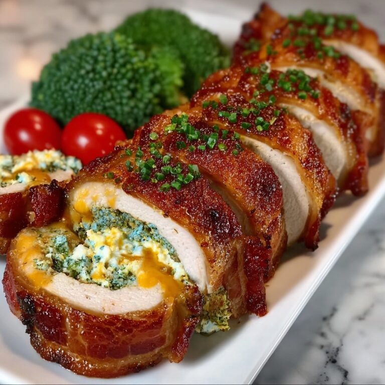 Broccoli Cheese Stuffed Pork Tenderloin Recipe