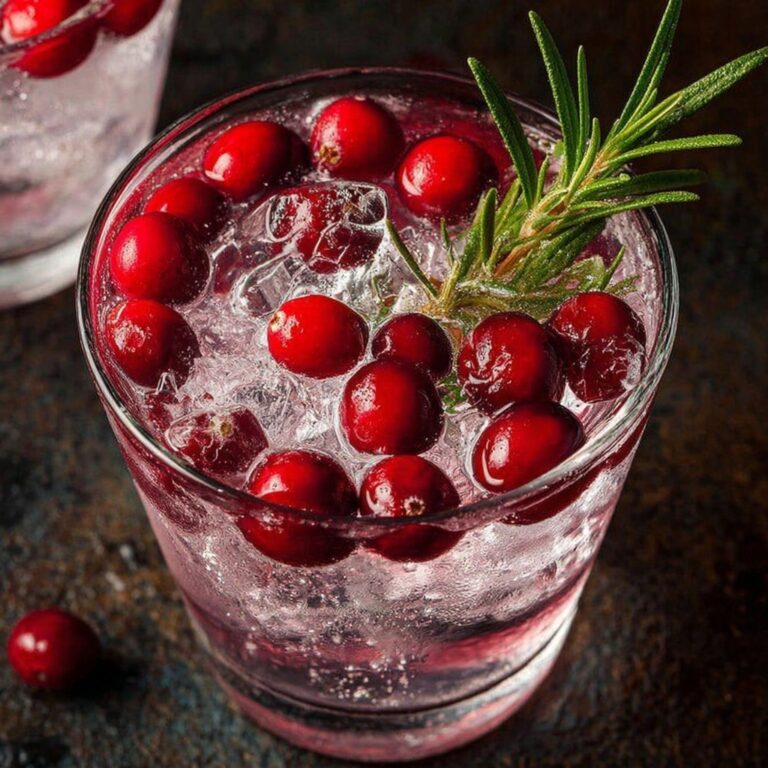 Cranberry Margaritas with Rosemary Garnish Recipe