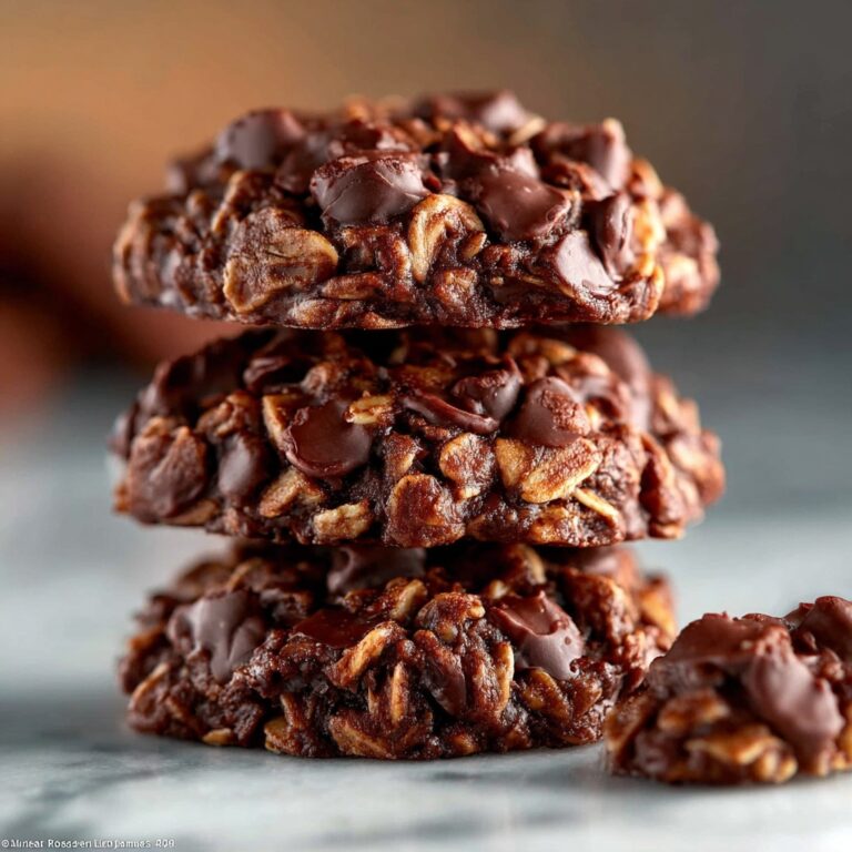 Chocolate Peanut Butter No-Bake Cookies Recipe