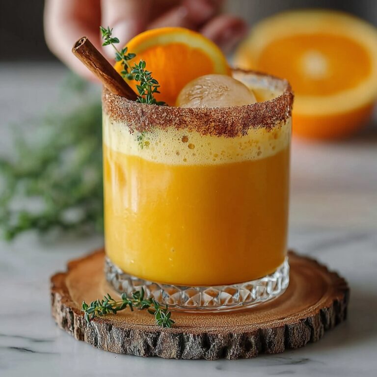 Cinnamon-Spiced Orange & Thyme Mocktail Recipe
