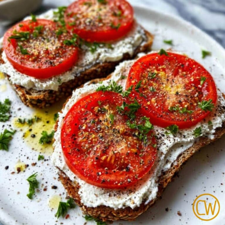 Ricotta & Tomato Sourdough Toast Recipe