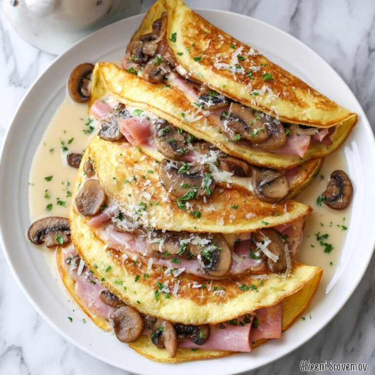 Savory Crêpes: Gruyère, Ham & Mushroom Perfection Recipe