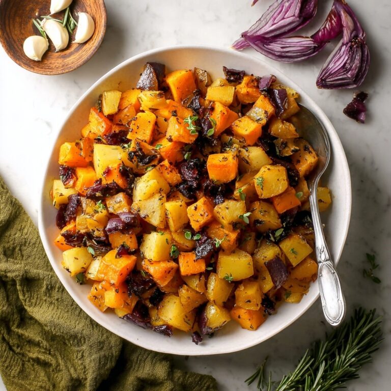 Roasted Butternut Squash & Sweet Potatoes With Rosemary Recipe