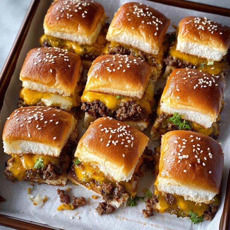 Cheeseburger Sliders with Hawaiian Rolls Recipe
