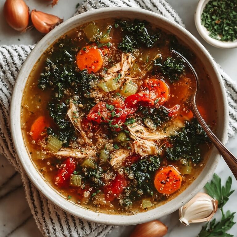 Nourishing Chicken Quinoa Soup With Vegetables Recipe