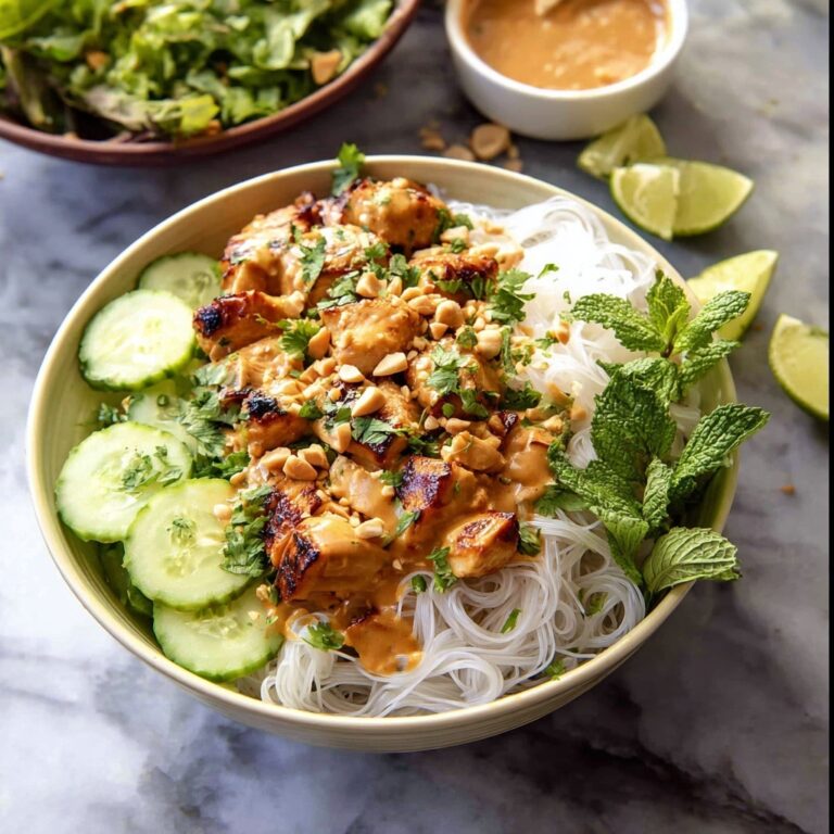 Thai Peanut Chicken Noodle Bowls Recipe