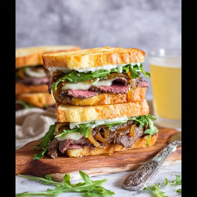 Ultimate Steak Sandwich with Caramelized Onions and Smoky Aioli Recipe