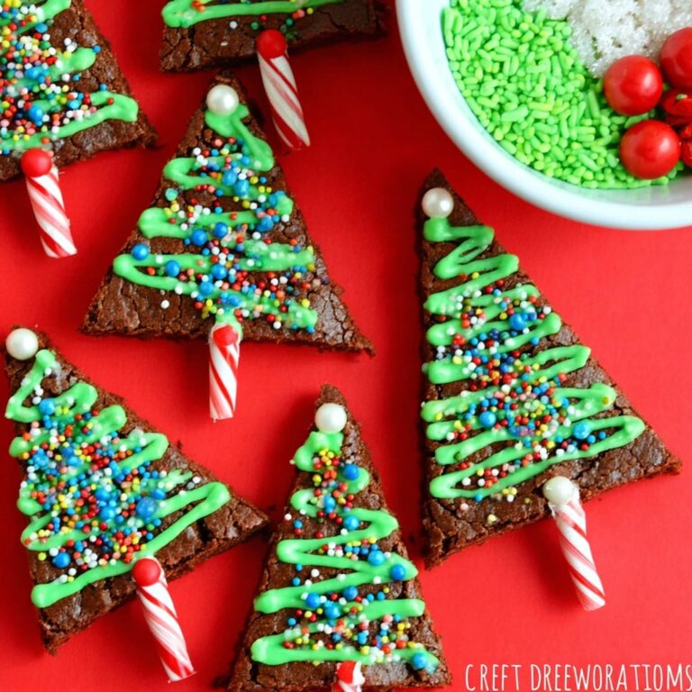 Brownie Christmas Trees Recipe