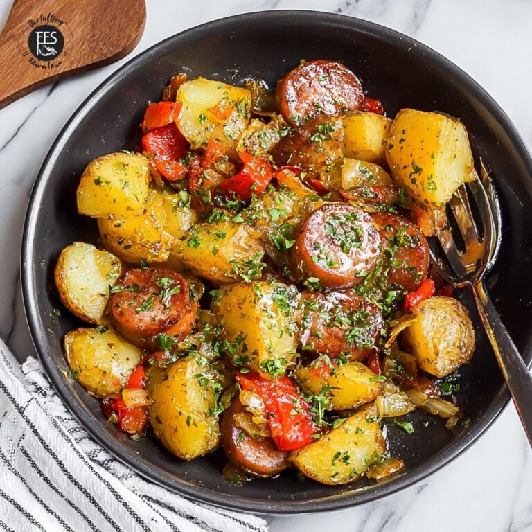 Sausage and Potatoes Roasted Bake Recipe