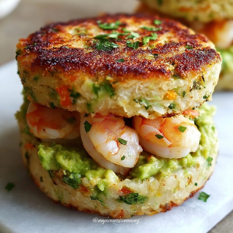 Savory Shrimp Burgers with Cilantro and Creamy Guacamole Recipe
