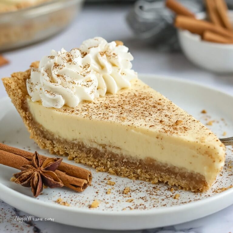 Eggnog Pie with Cozy Spices and Creamy Custard Recipe