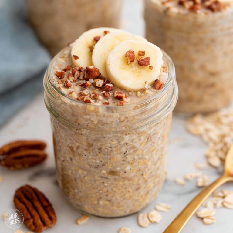 Banana Bread Overnight Oats Recipe