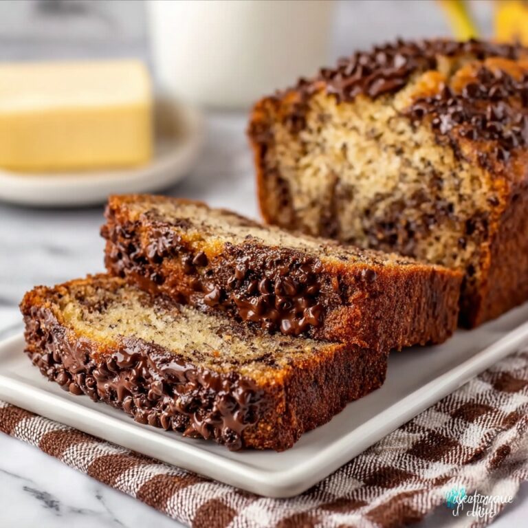 Sweet Chocolate Chip Banana Bread Recipe