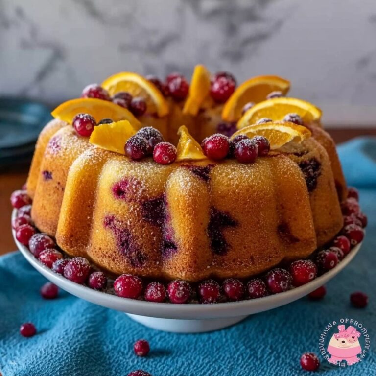 Cranberry Orange Pound Cake Recipe