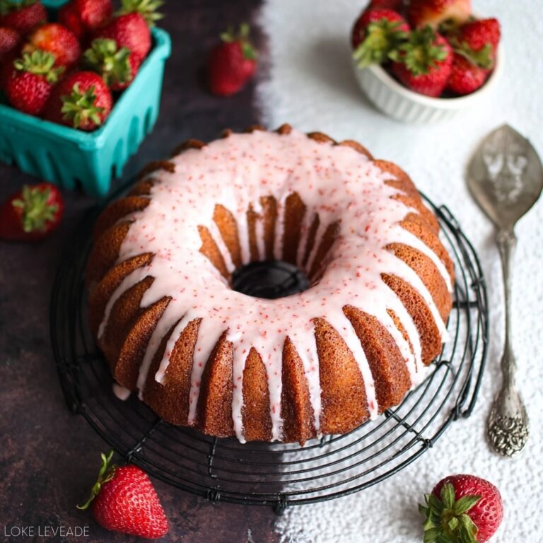 Strawberry Jam Pound Cake Recipe