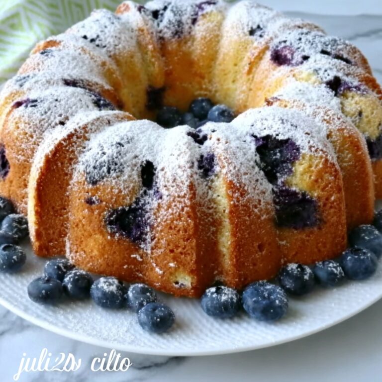 Blueberrylicious Sour Cream Bundt Cake Recipe