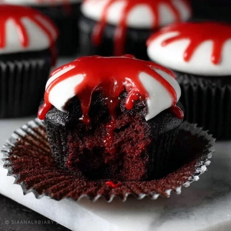 Vampire Bite Halloween Cupcakes Recipe