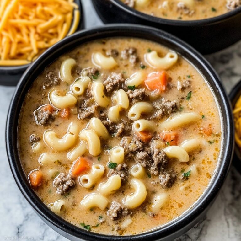 Cheeseburger Macaroni Soup: Creamy Comfort in One Pot Recipe