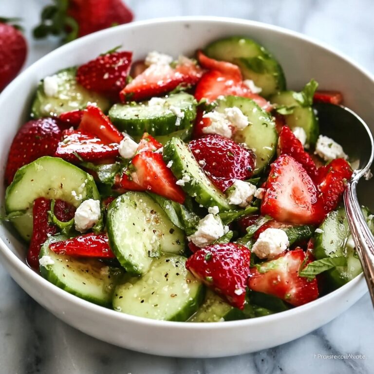 Refreshing Strawberry Cucumber Salad with Feta Bliss Recipe