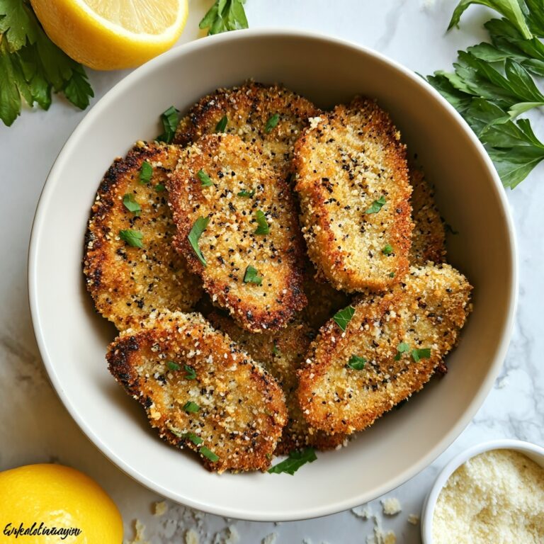 Crispy Lemon Garlic Parmesan Chicken Tenders Recipe