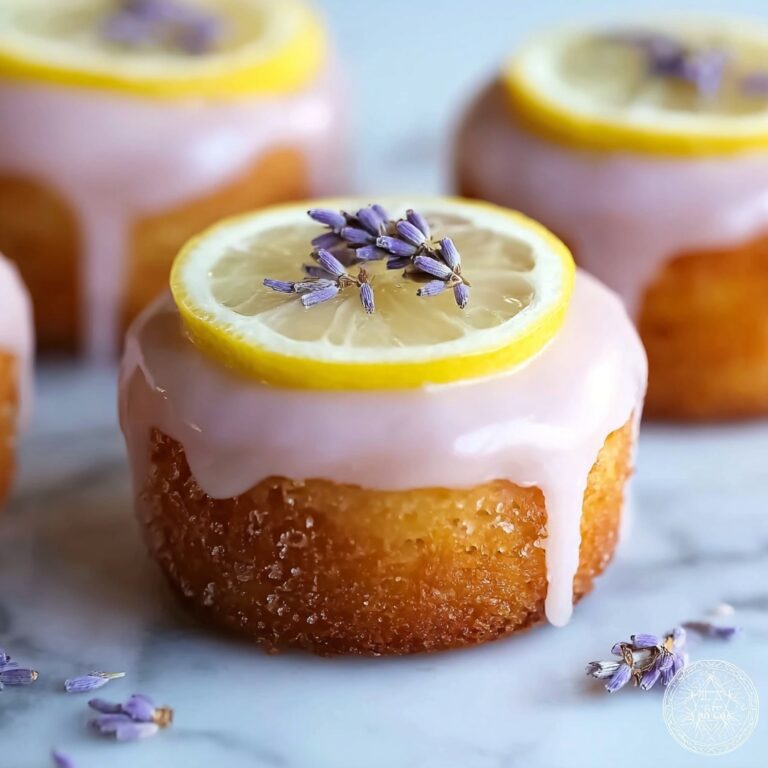Mini Lemon Cakes with Lavender Glaze Recipe