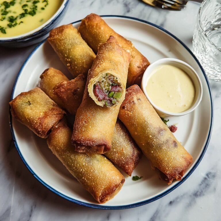 Corned Beef Egg Rolls with Honey Mustard Sauce Recipe