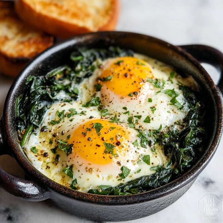 Spinach and Baked Eggs Recipe