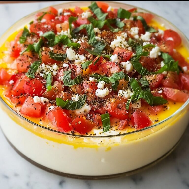 Creamy Bruschetta Dip: No-Cook Appetizer for Effortless Parties Recipe