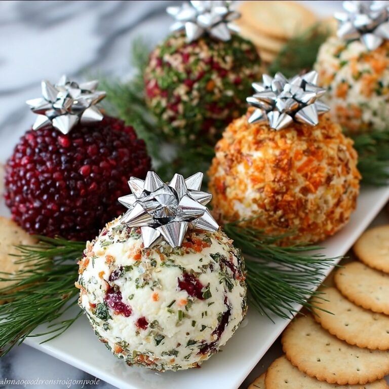 Ornament Cheese Ball Trio Recipe
