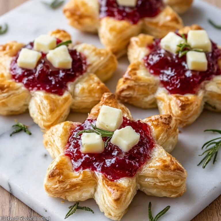 Cranberry Brie Star Bites Recipe