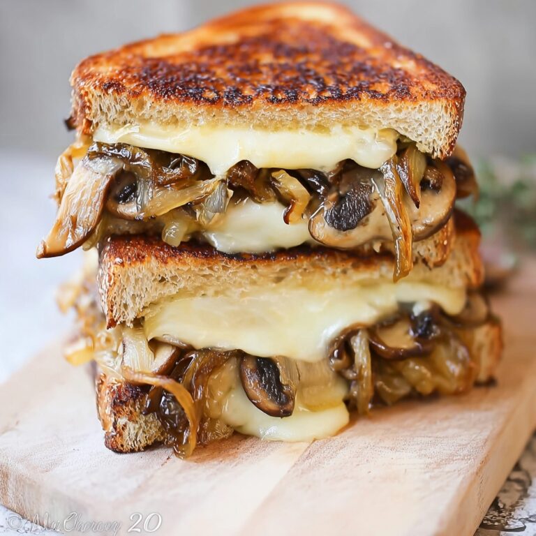 Gouda Grilled Cheese with Roasted Mushrooms & Onions Recipe